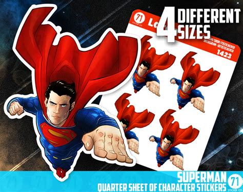 SUPERMAN Stickers | Etsy