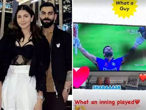 Anushka Sharma gives a shoutout to Virat Kohli post his momentous ...