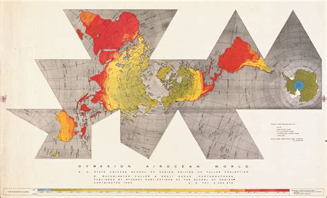 Buckminster Fuller’s Dymaxion Map, which projects the world onto an ...