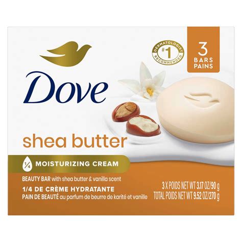 Dove Beauty Bar Gentle Skin Cleanser Shea Butter - Shop Hand & bar soap ...