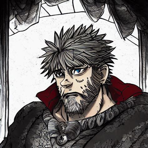 prompthunt: thorkell from vinland saga ( anime ) in a fancy old mansion ...