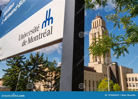 University of Montreal UDEM Sign Editorial Photography - Image of ...