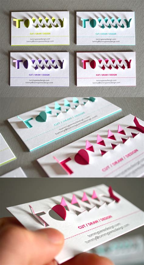 Amazing 3D Pop Up Typography Business Card Design| CardObserver