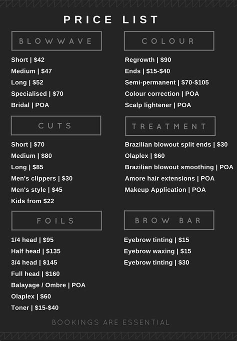 price-list-201512.png (732×1056) | Hair salon business, Hair salon ...