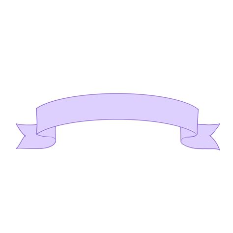 Purple Pastel Ribbon 23221001 PNG