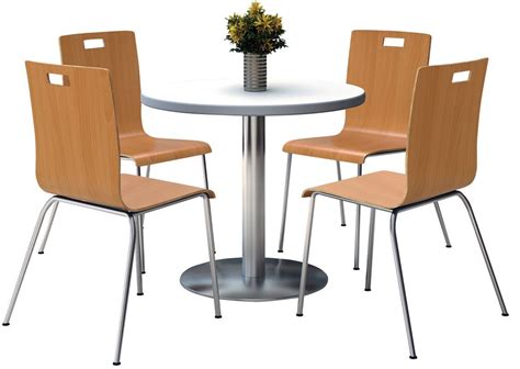 Round Cafeteria Table and Chair Set | Contemporary dining sets, Dining ...