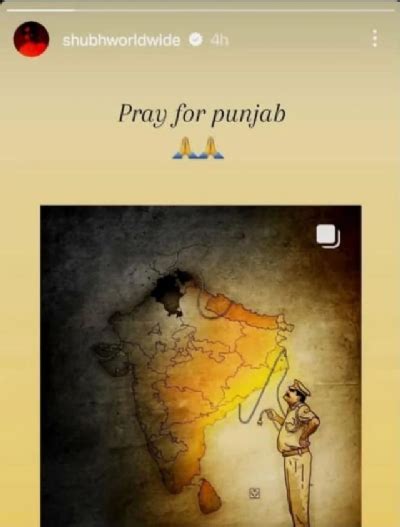 Khalistan row: Punjabi singer Shubh shares distorted India map where J ...