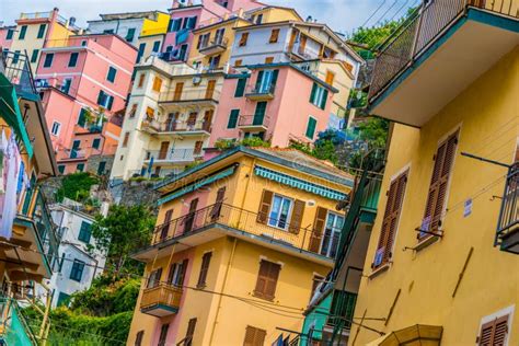 Architecture of Manarola, Liguria, Italy Stock Photo - Image of travel ...