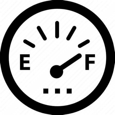 Empty, fuel, full, gas, gas gauge, gasoline, gauge icon