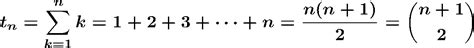 Triangular numbers