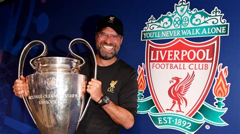 Jurgen Klopp's Liverpool Signed Champions League Trophy in Display Case ...