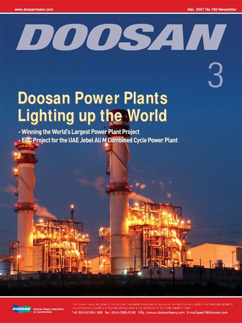 Doosan Power Plants Lighting Up The World | Download Free PDF | Power ...