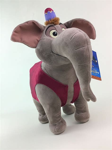 Disney Store Aladdin Abu as an Elephant 14"x 16" Plush Stuffed Toy New ...