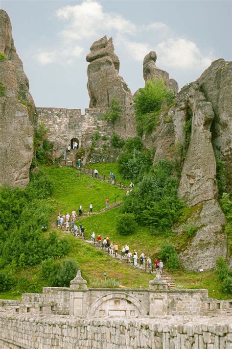 People Climb the Stairs To Reach To Top of the Fortress in the ...