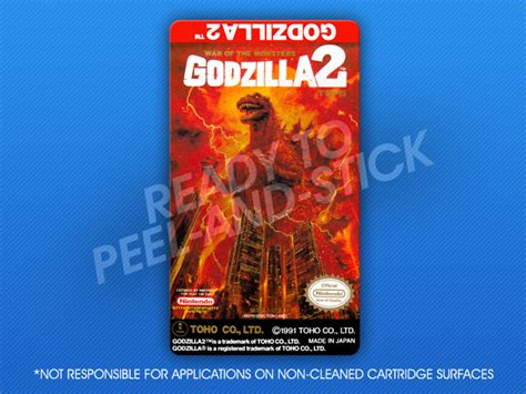 NES - Godzilla 2 Label | Retro Game Cases