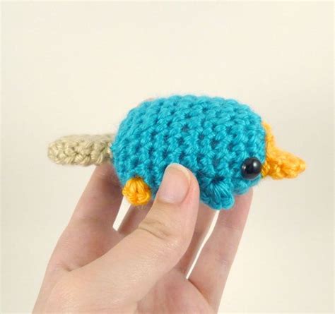 Mini Perry the Platypus Amigurumi Crochet Fan Plushie MADE - Etsy ...