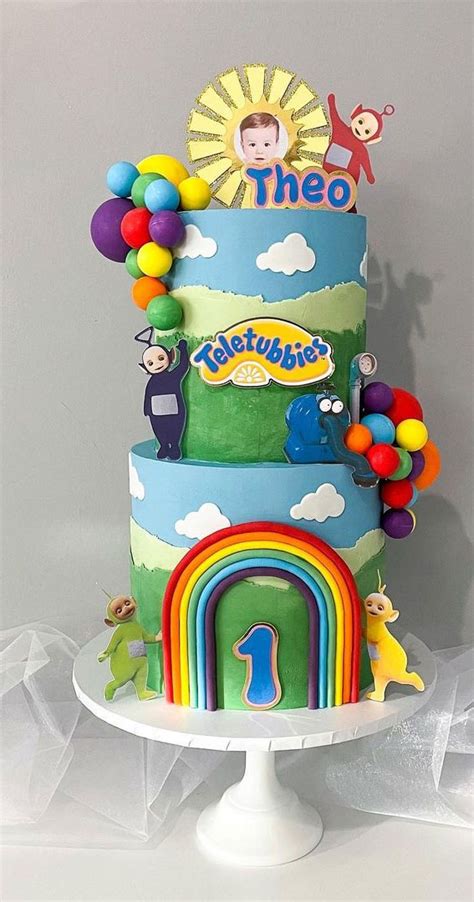 Cute Rainbow Cake Ideas For You Colourful Dessert : Teletubbies First ...