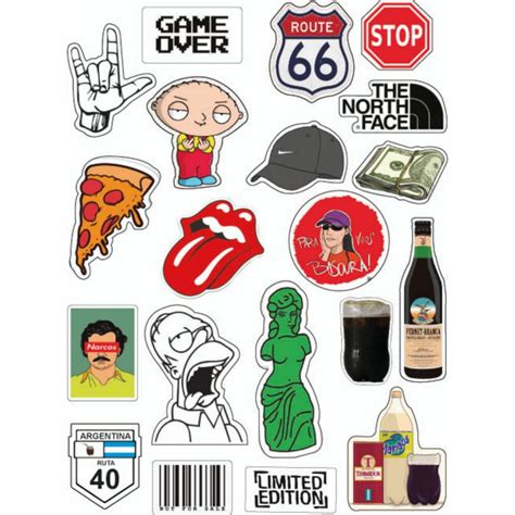 STICKERS WATERPROOF X20 - GAME OVER