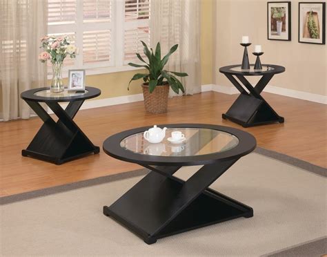 3 PC Modern Black Coffee Table & End Table Set 701501 | Savvy Discount ...