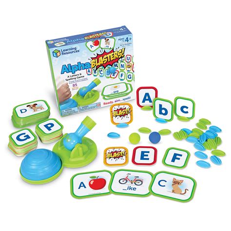 Buy Learning ResourcesAlphablasters! Letter & Spelling Game - 85 Pieces ...