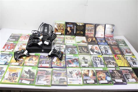 Xbox 360 S Console With 30+ Xbox Games & 10+ DVD Movies | Property Room