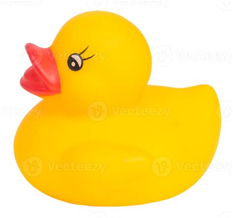 Yellow rubber duck isolated 13453393 PNG