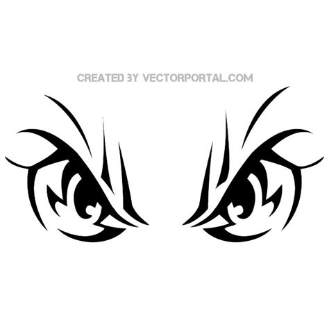 Angry eyes image Royalty Free Stock SVG Vector