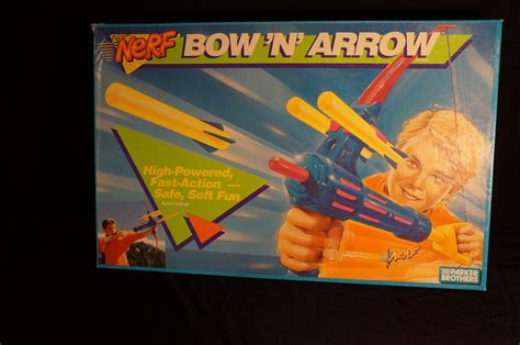 Vintage 1991 Parker Brothers NERF Bow 'N Arrow MIOB, complete -- 1st ...