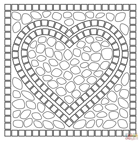 Roman Mosaic Coloring Pages - Coloring Home