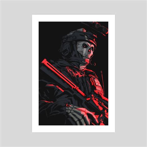 Ghost - Call of Duty MW2, an art print by Aleksandra Skiba - INPRNT