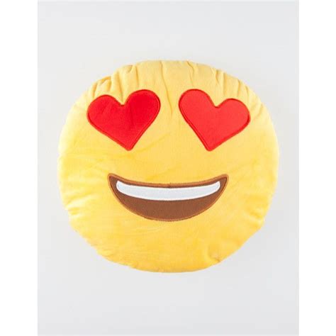 Smiley Face Heart Eyes Emoji Pillow