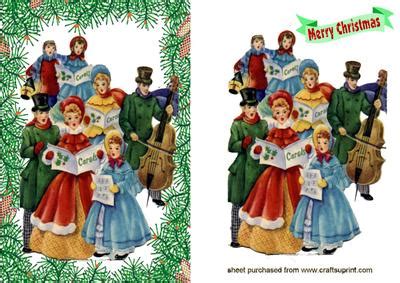 Christmas Victorian Carol Singers - CUP90754_415 | Craftsuprint