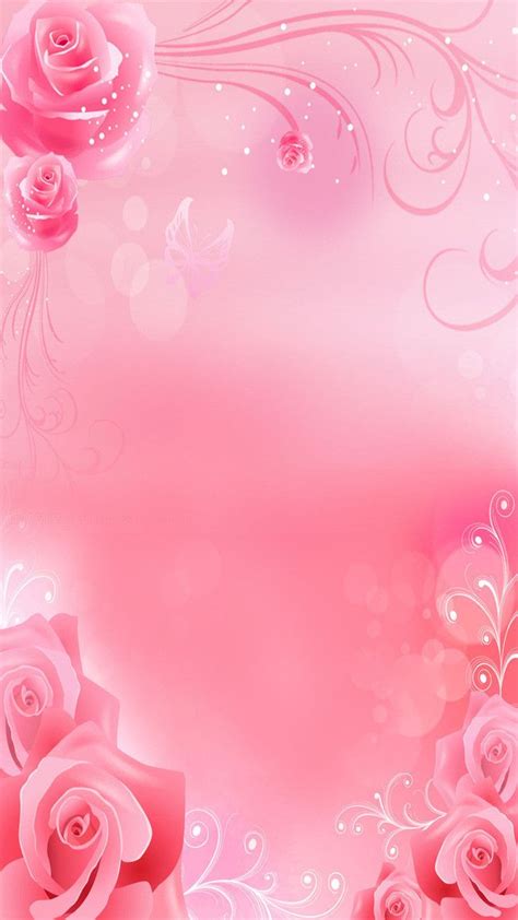 Romantic Pink Background Wedding Invitations H5 Wallpaper Image For ...