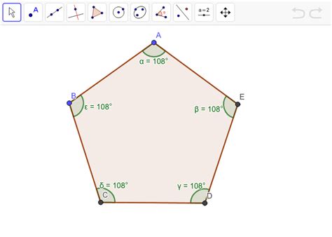 The sum of the Interior Angles of a Pentagon – GeoGebra