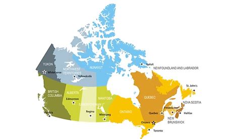 The Largest And Smallest Canadian Provinces/Territories By Area ...