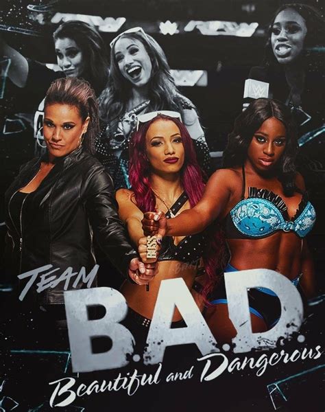 Tamina Sasha Banks & Naomi Formally knowns as Team Bad | Female ...