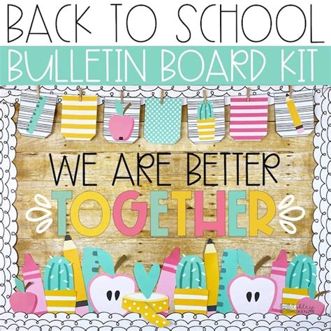 School Supplies Back to School Bulletin Board or Classroom - Etsy