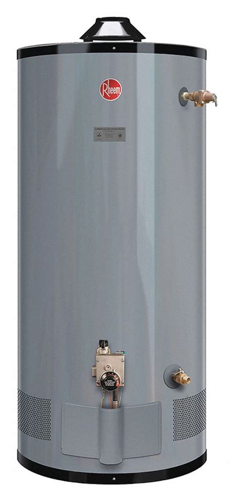 RHEEM-RUUD Commercial Gas Water Heater, 48.0 gal Tank Capacity, Natural ...