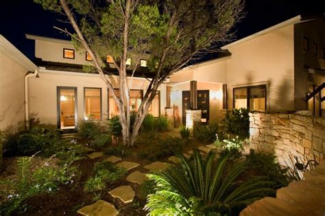 Courtyard Ideas | Courtyard, Small Courtyard Lighting Ideas With Modern ...