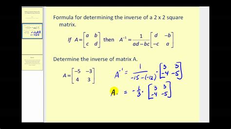 Determinant Of 2X2 Matrix : Determinant of 3x3 matrix - YouTube - The ...