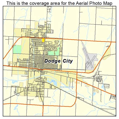 Aerial Photography Map of Dodge City, KS Kansas