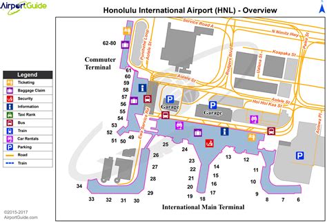 Honolulu - Honolulu International (HNL) Airport Terminal Maps ...