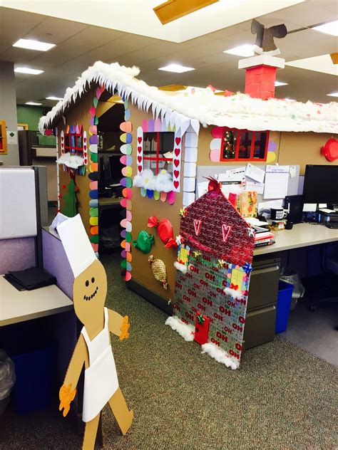 Office Gingerbread House #cubicle #christmas #gingerbread #house # ...