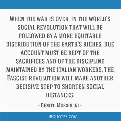 When the war is over, in the world's social revolution that ...