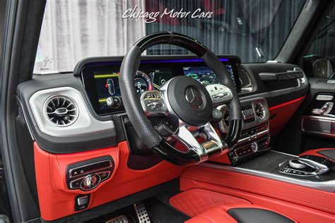 Used 2021 Mercedes-Benz G63 AMG SUV Factory Matte Black/ Red Interior ...