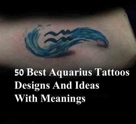 50 Best Aquarius Tattoos Designs And Ideas With Meanings