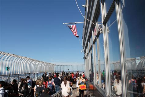 Empire State Building Observation Deck - one used to be able to see the ...