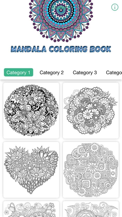 mandala coloring book therapy games for adults by Sim Kemthong - (iOS ...