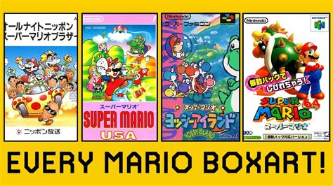 Super Mario Box Arts from NES to Switch (1983-2021) - YouTube