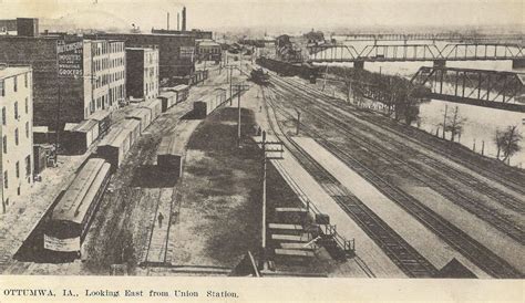 Ottumwa IA CBQ RR yard 1908 | Ottumwa iowa, Union station, Iowa